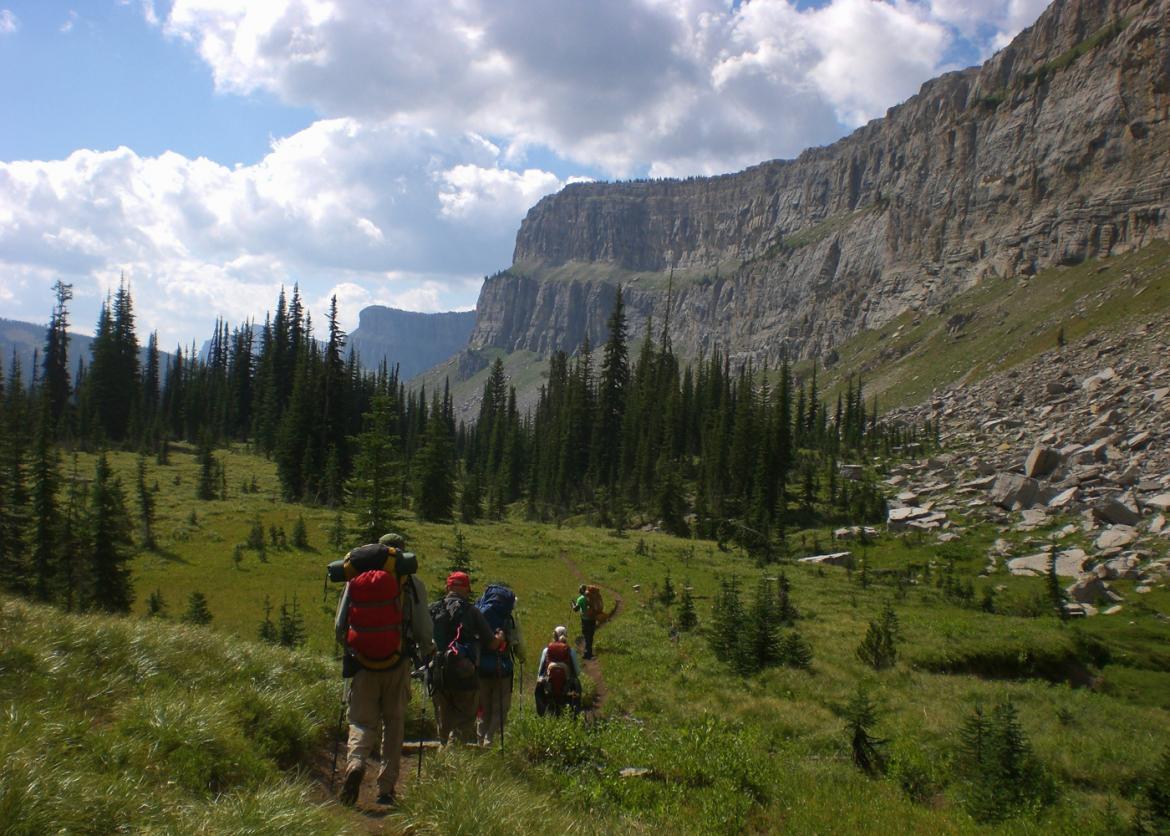 Bob Marshall Wilderness Backpacking and the Chinese Wall, Montana