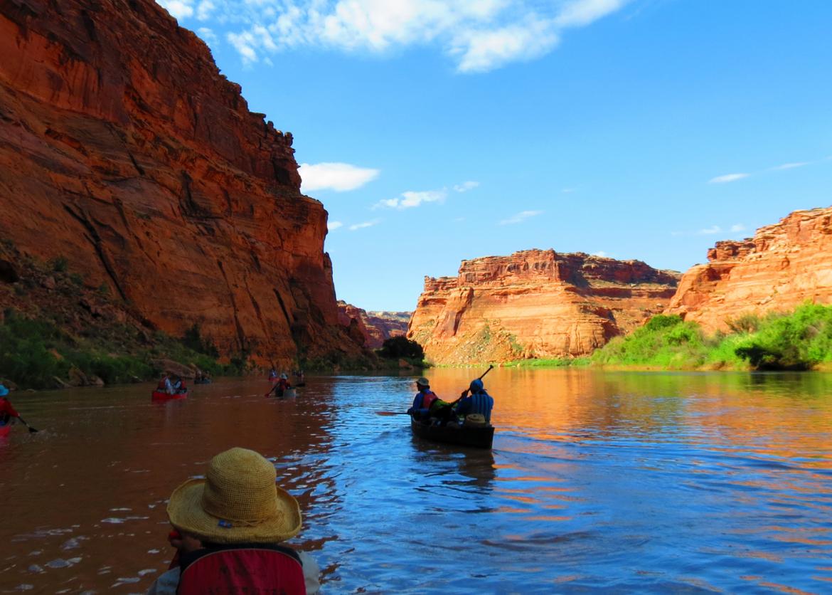 Canoeing and Hiking in Labyrinth Canyon, Green River, Utah