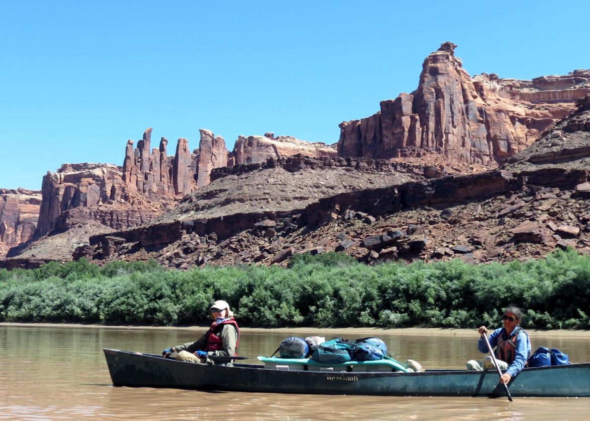 Canoeing and Hiking in Labyrinth Canyon, Green River, Utah