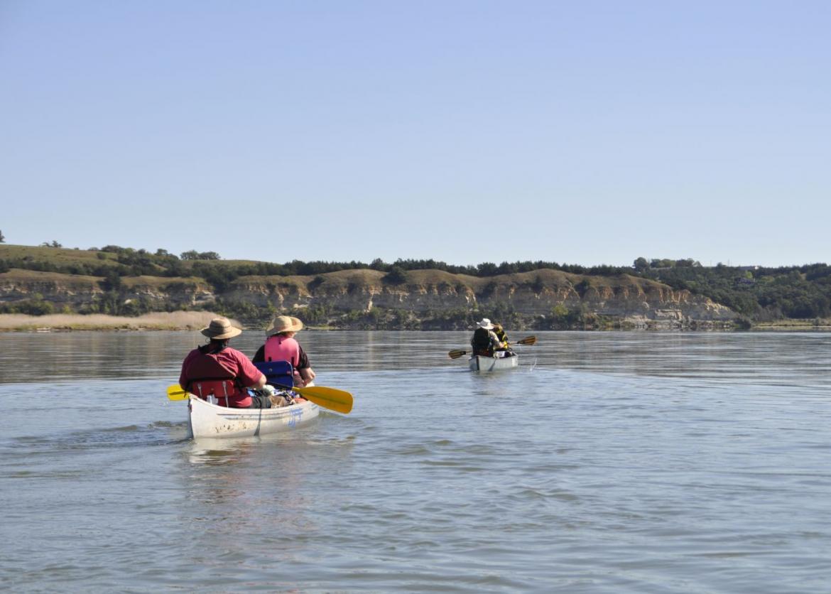 Missouri River Canoe Expedition, Missouri National Recreational River, South Dakota and Nebraska