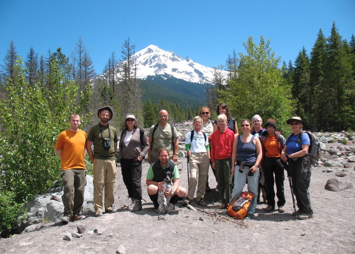 20s and 30s Trekking on the Timberline Trail, Mt. Hood, Oregon