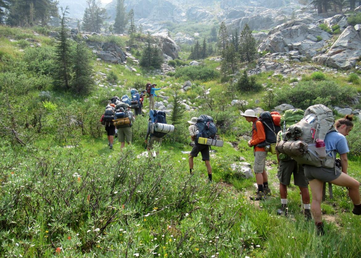 Teen Backpacking in California's John Muir Wilderness