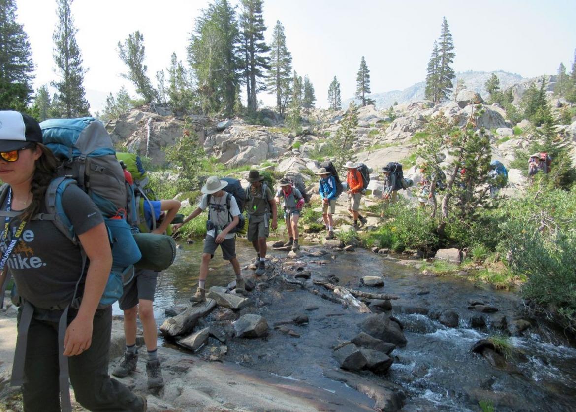 Teen Backpacking in California's John Muir Wilderness