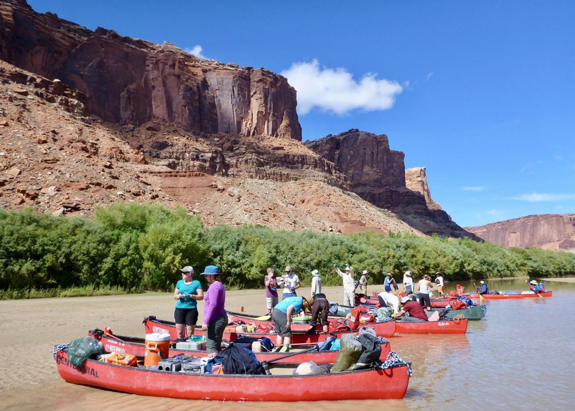Canoeing, Hiking, and Rock Art in Labyrinth Canyon, Green River, Utah