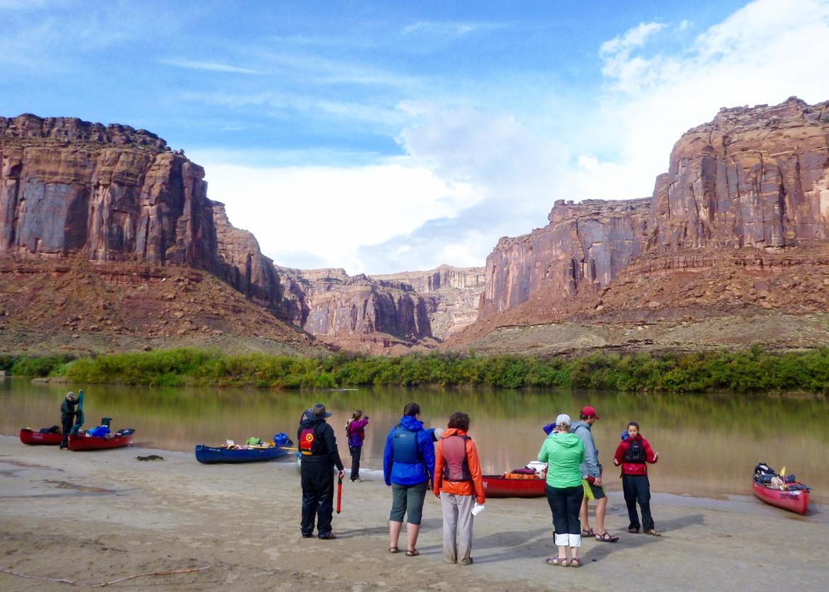 Canoeing, Hiking, and Rock Art in Labyrinth Canyon, Green River, Utah