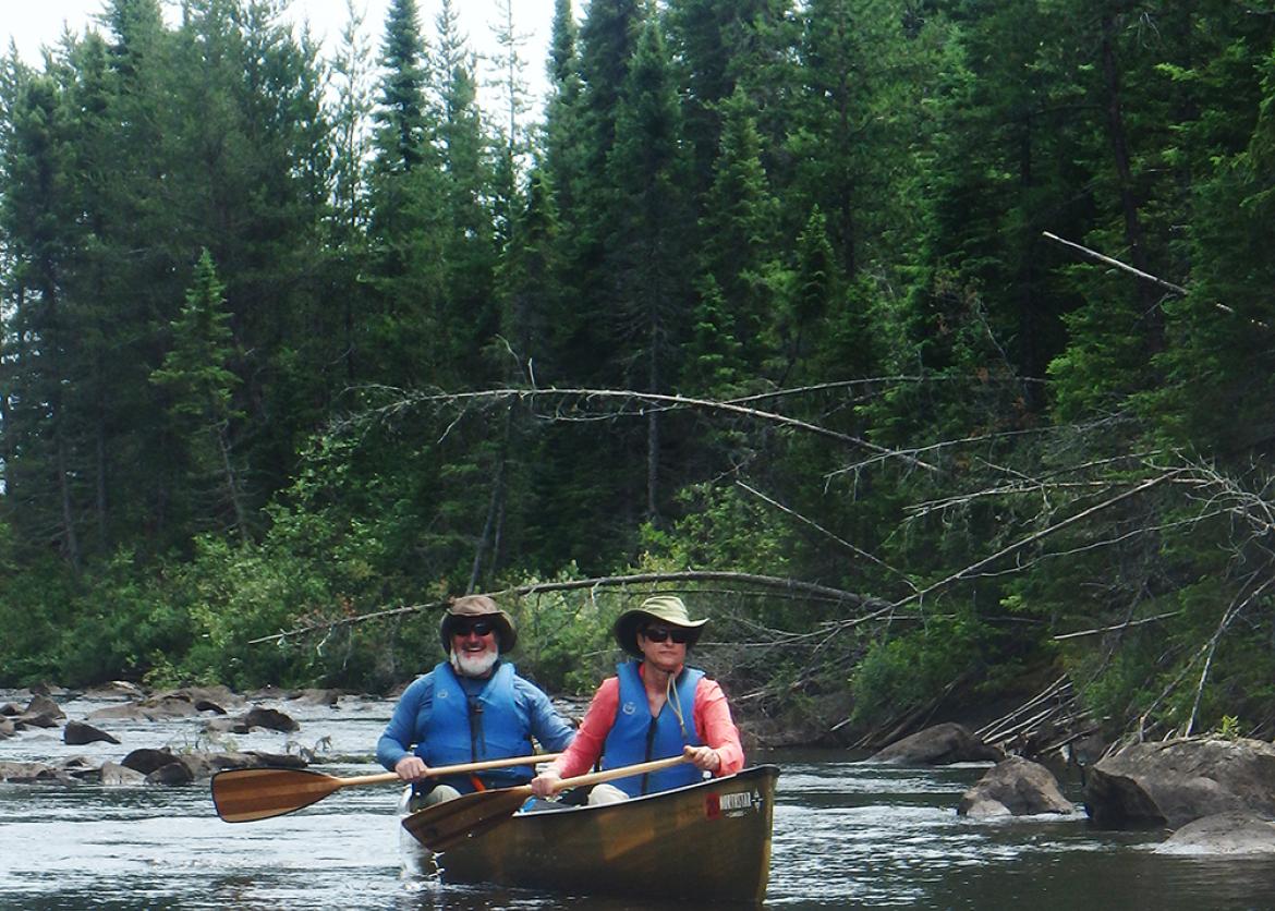 Kayakers in Boundary Waters, Minnesota.