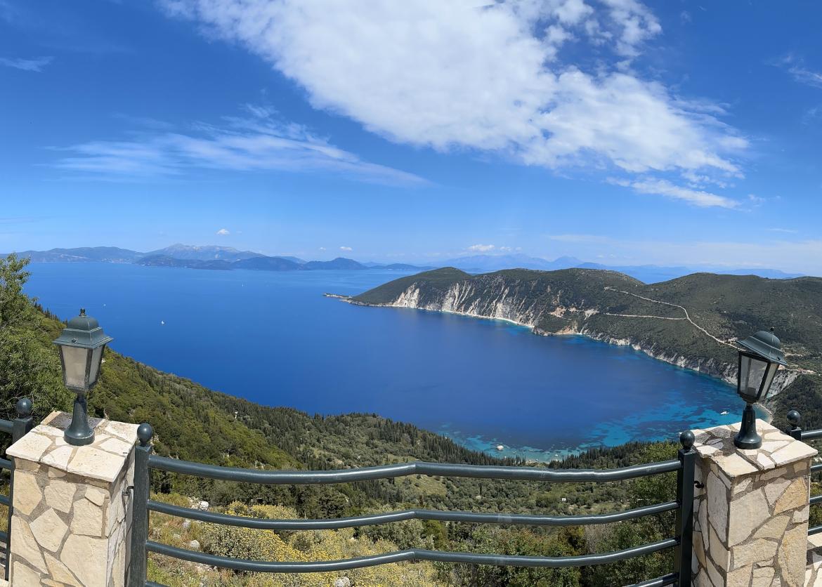 Ionian sea seen from a lookout point.