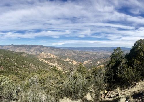 A scenic viewpoint at Gila Wilderness